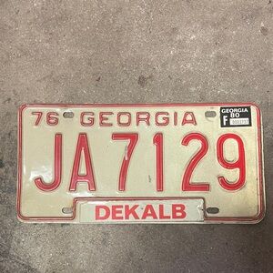 Vintage Georgia License Plate